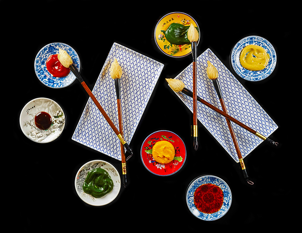 Art Menu at Mandarin Grill - Chinese Calligraphy 